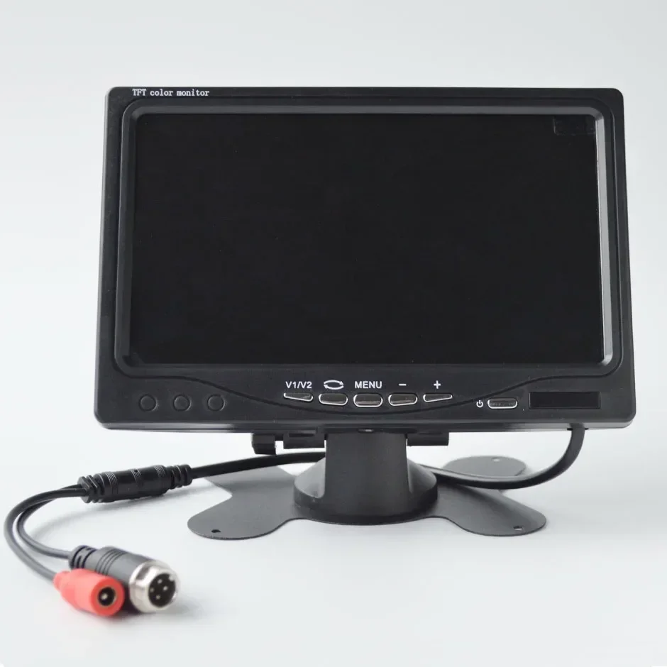 HD 7&rdquo; Screen LCD 12V/24V Car Rear View Monitor for Vehicle Truck Van Lorry Rv CCTV Camper TV Backup Camera Home Furnishings