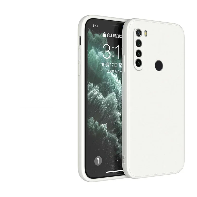 Yoedge 2 Custodie In Silicone Morbido Per Xiaomi Redmi Note 8 Pro – Disegno Aereo, Ultra Sottili, Antiurto – Nero E Bianca