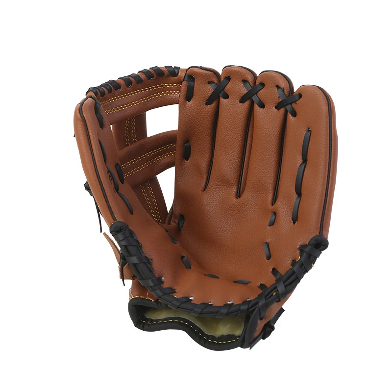 Outdoor Sport Baseball Glove Leather Batting Gloves Softball Practice Equipment Baseball Training Competition Glove For Kids