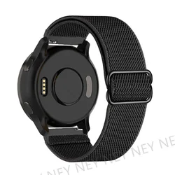 Adjustable Elastic Nylon Watch Strap, 20/22mm - Versatile and Comfortable Bracelet Band for 22mm watch band (Black 18)