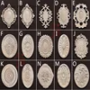 1PC Dongyang Wood Carving Oval Door Decal Decoration European Style Door Center Furniture Wardrobe Decal  Office Decoration 1