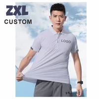 ZXL-Polo de sport à manches courtes, logo personnalisé, conception de marque d'entreprise, broderie imprimée, revers respirant, séchage rapide 2