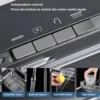 Digital Display Embossed Nano Sink with Pressurized Cup Washer and Two Waterfalls 29.5 Inch 3
