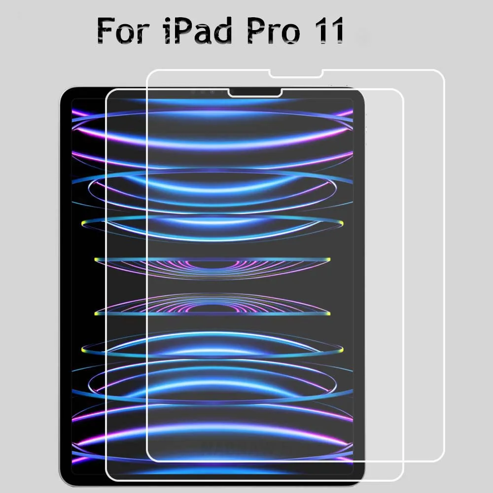 

(3 Packs) Tempered Glass For Apple iPad Pro 11 2018 2020 2021 2022 2th 3th 4th Generation Anti-Scratch Screen Protector Film