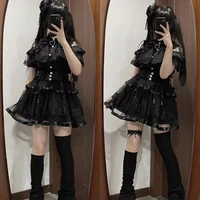 Japanese Kawaii Lolita Lace Patchwork Blouses Summer Women Harajuku Single Breasted Sweet Shirts Summer Girly JK Bow Tops Blusas - Image 6