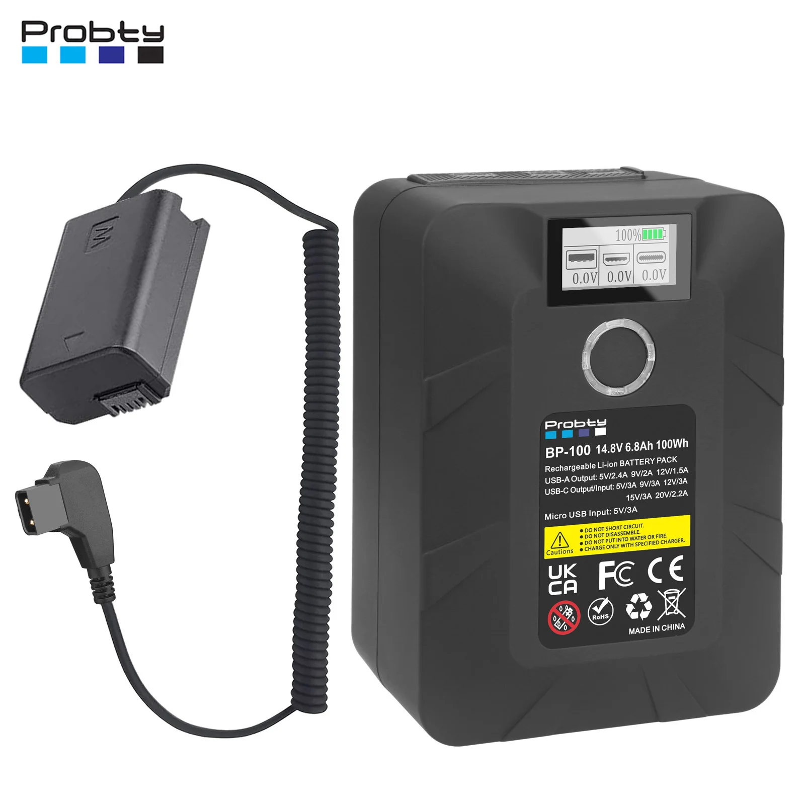 Ac-Pw20 Np-Fw50 Batteria Fittizia + Kit Batteria Da 100Wh V Per Sony Zv-E10 A7 A7R A7Rii A7Ii A7Sii A7S A6300 A6400 A6500 Rx10