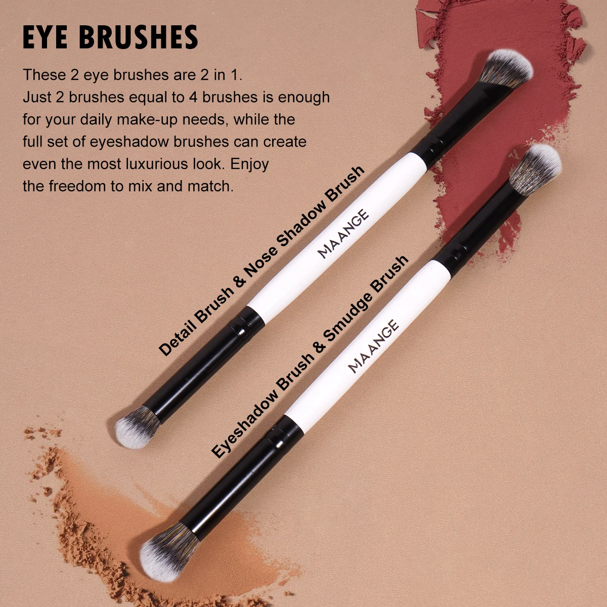 MAANGE 소프트 촘촘한 메이크업 브러쉬 파우더 파운데이션 컨실러 디테일 브러쉬 블렌딩 전문 메이크업 액세서리 뷰티 선물