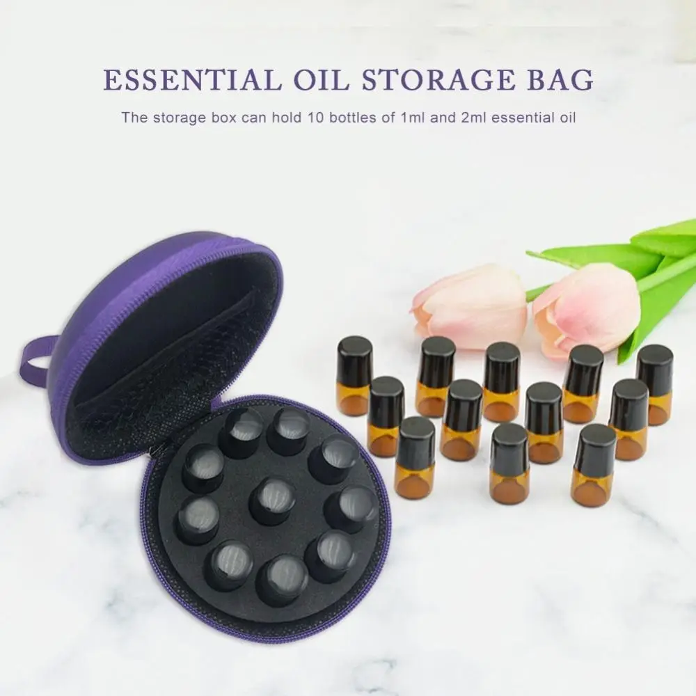 

New Portable Essential Oils Storage Hard Shell Carrying Perfume Box Carrying Case Storage Bag Essential Oil Case