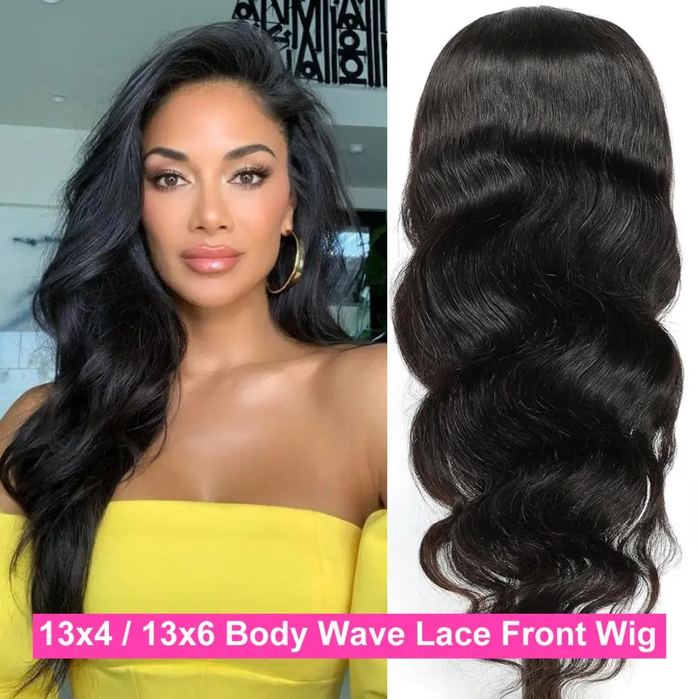30 40 inch Body Wave Human Hair Wigs 13x4 13x6 Hd Lace Frontal Wig Body Wave Lace Front Wig 180% Density 100% Human Hair Wigs 2