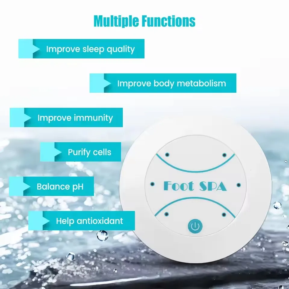 Foot Detox Machine Electric Mini Ion Foot Spa Bath Massager Ion Cleanse Array Health Therapy FootSpa for Foot Body Massage Relax