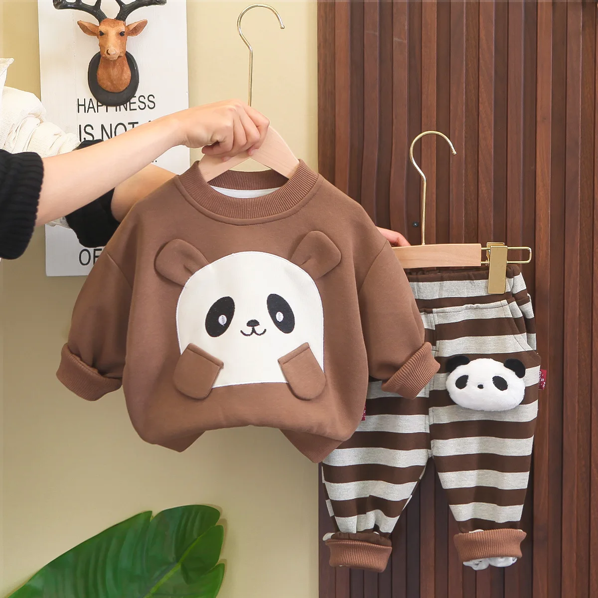 

2024 Spring Baby Boy Clothes 2 To 3 Years Tracksuit Set for Child Cartoon Casual O-neck Long Sleeve T-shirts Pants Boys Outfits