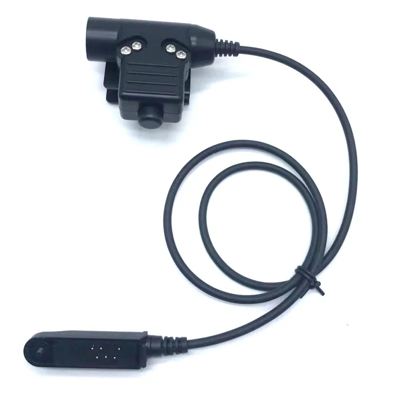 Baofeng UV-9R Plus U94 PTT Z Tactical Military Adapter For UV-XR BF-A58 BF-9700 GT-3WP Two Way Radio PTT Mic Headset Adapter