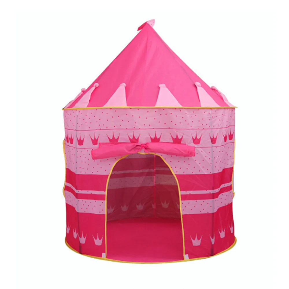 

Play Tent Portable Foldable Tipi Prince Folding Tent Children Boy Cubby Play House Kids Gifts Outdoor Toy Tents Castle