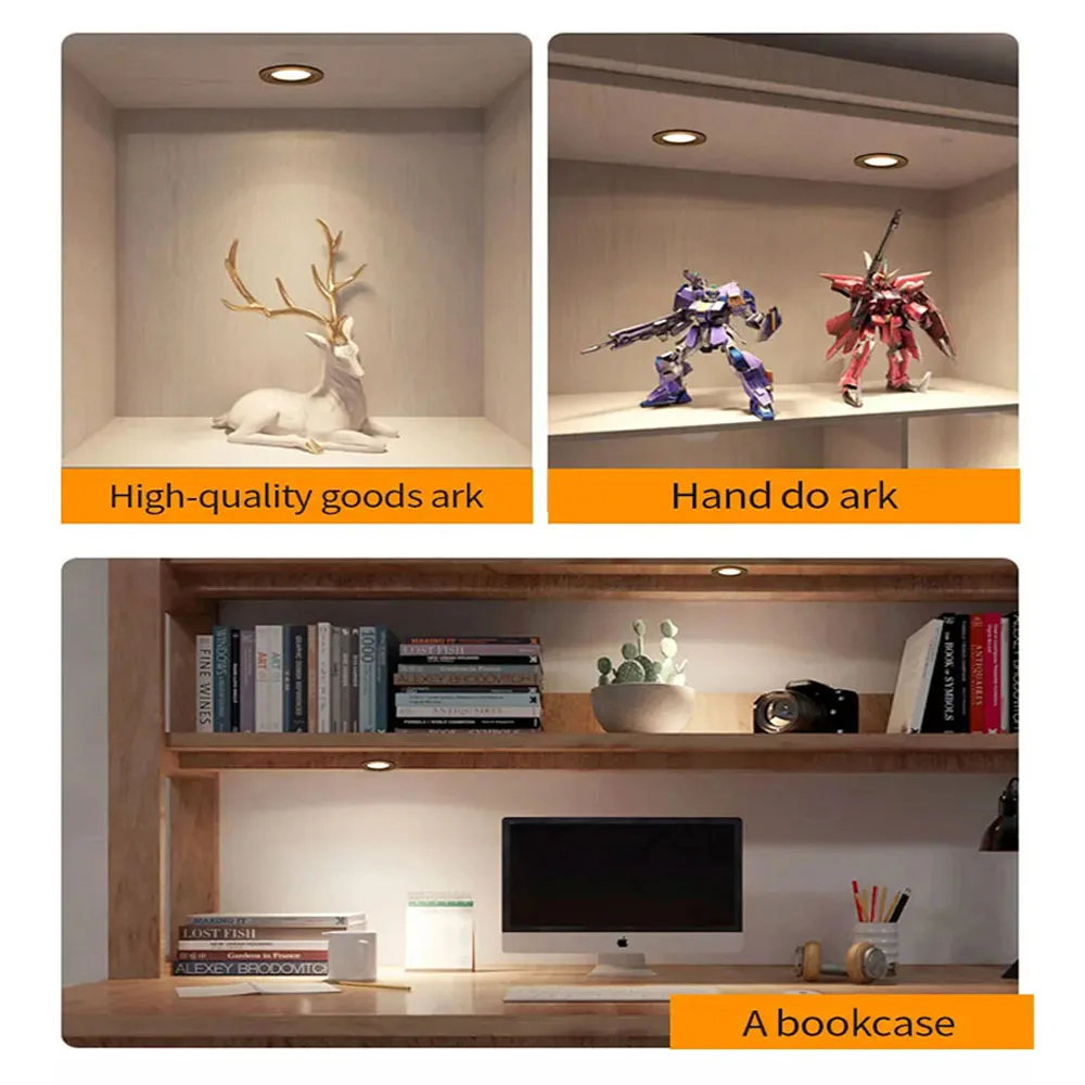 Mini Downlight Recessed Ceiling Lamp, Indoor Room, Stair Step, Step Decorative Lighting, Home, Cabinet, Downlight, 3W, 110-220V