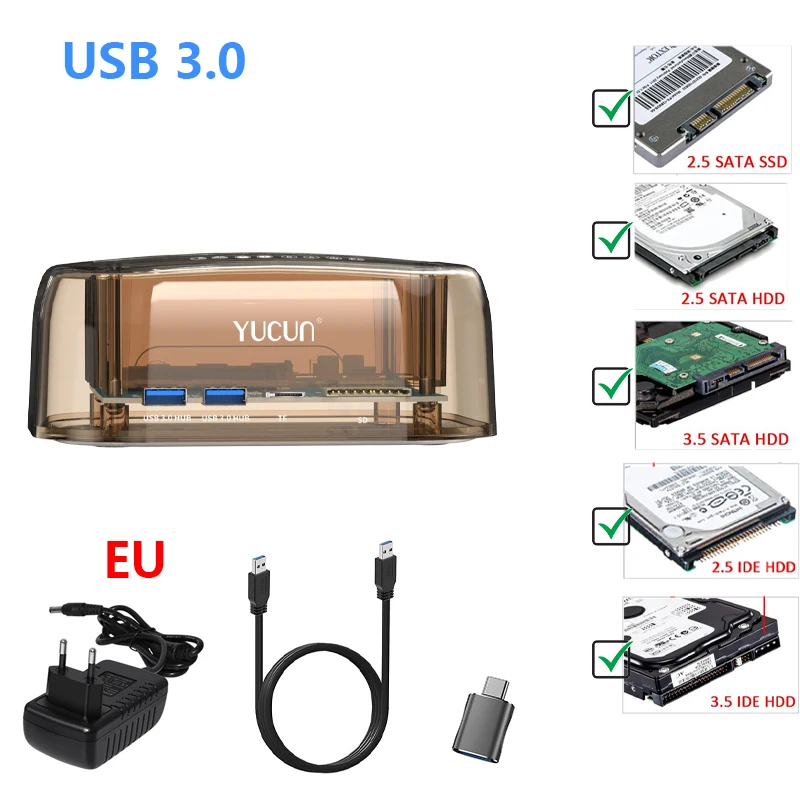 HDD SSD ŷ ̼, SATA IDE Ϳ, 2.5 ġ, 3.5 ġ HD, ī    ġ , USB 3.0-ϵ ũ 