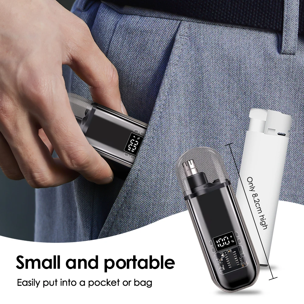 Rechargeable Electric Nose Hair Trimmer for Men and Women
