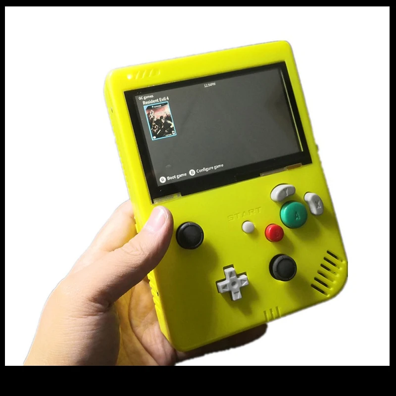 

Портативная портативная игровая консоль в стиле ретро, игровая консоль 32GTF с двойной системой и экраном IPS диагональю 4,3 дюйма