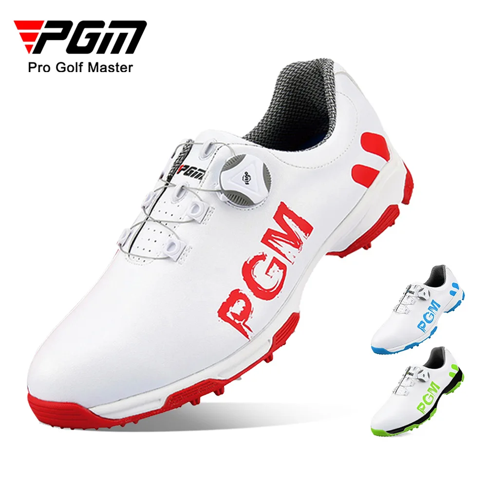 

PGM Golf Shoes for Men Waterproof Breathable Golf Shoes Male Rotating Shoelaces Sports Sneakers Non-slip Trainers XZ103