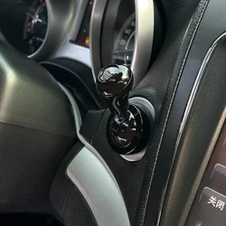 Retro Joystick Car Start Button Cover - Universal Automotive Interior Decoration Gift (Black)