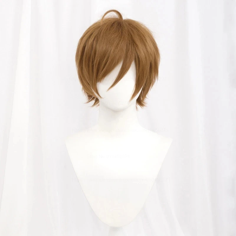 Anime Wigs Short Straight Cosplay Heat Resistant Hair White Green Purple Brown Black Blue Gray Blond Orange Red Gold Fluffy