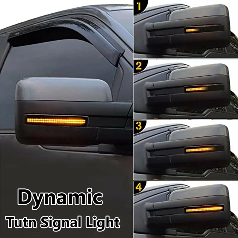 For Ford F-Series F-150 F150 2009-2014 SVT Raptor LED Dynamic Turn Signal  Light Rearview Side Mirror Lamp Car Accessories - AliExpress