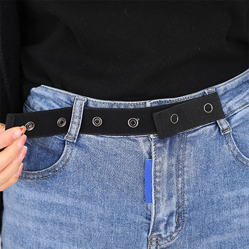 Jeans Women's Buckleless Belt Elastic Belt For Ladies