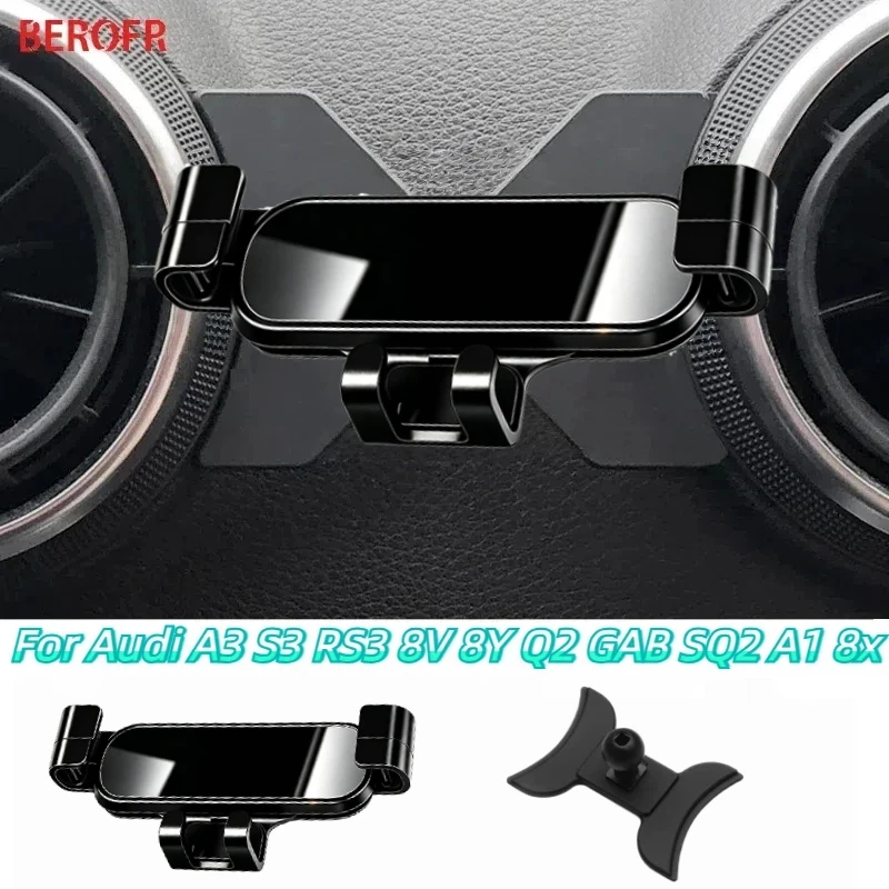 Car Phone Mount Holder For Audi A3 S3 RS3 8V 8P Q2 GAB SQ2 A1 8X Sportback Car Interior Accessories