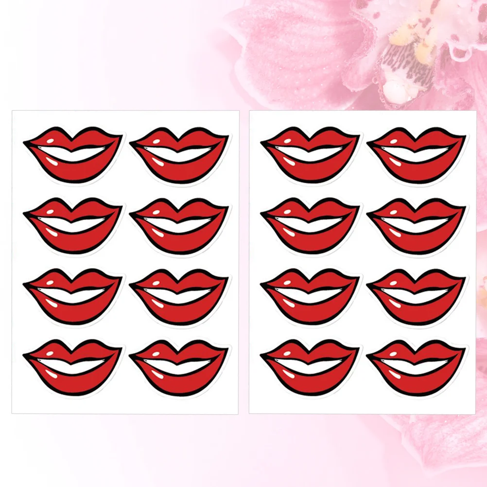 

Красные наклейки для загара, домашний декор, 80 шт., наклейки на обложку для лица, наклейки на губы, наклейки с улыбкой, Обложка для лица, бандана