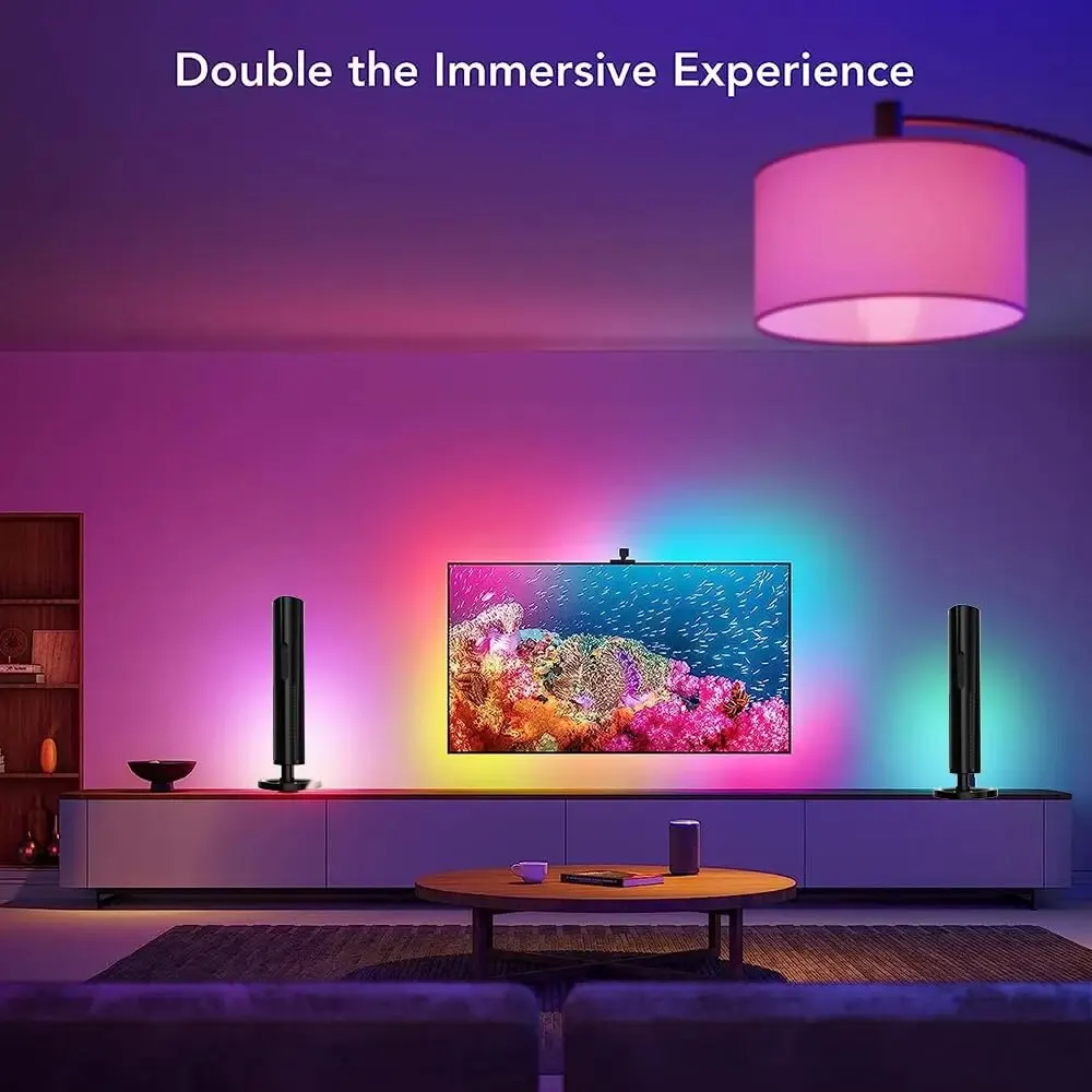 1 Tira De Luz Inteligente, Iluminación Ambiental Rgb Para Tv, Luz Led  Inteligente Para Entretenimiento, Computadora, Tv, Habitación, Negro, Moda  de Mujer