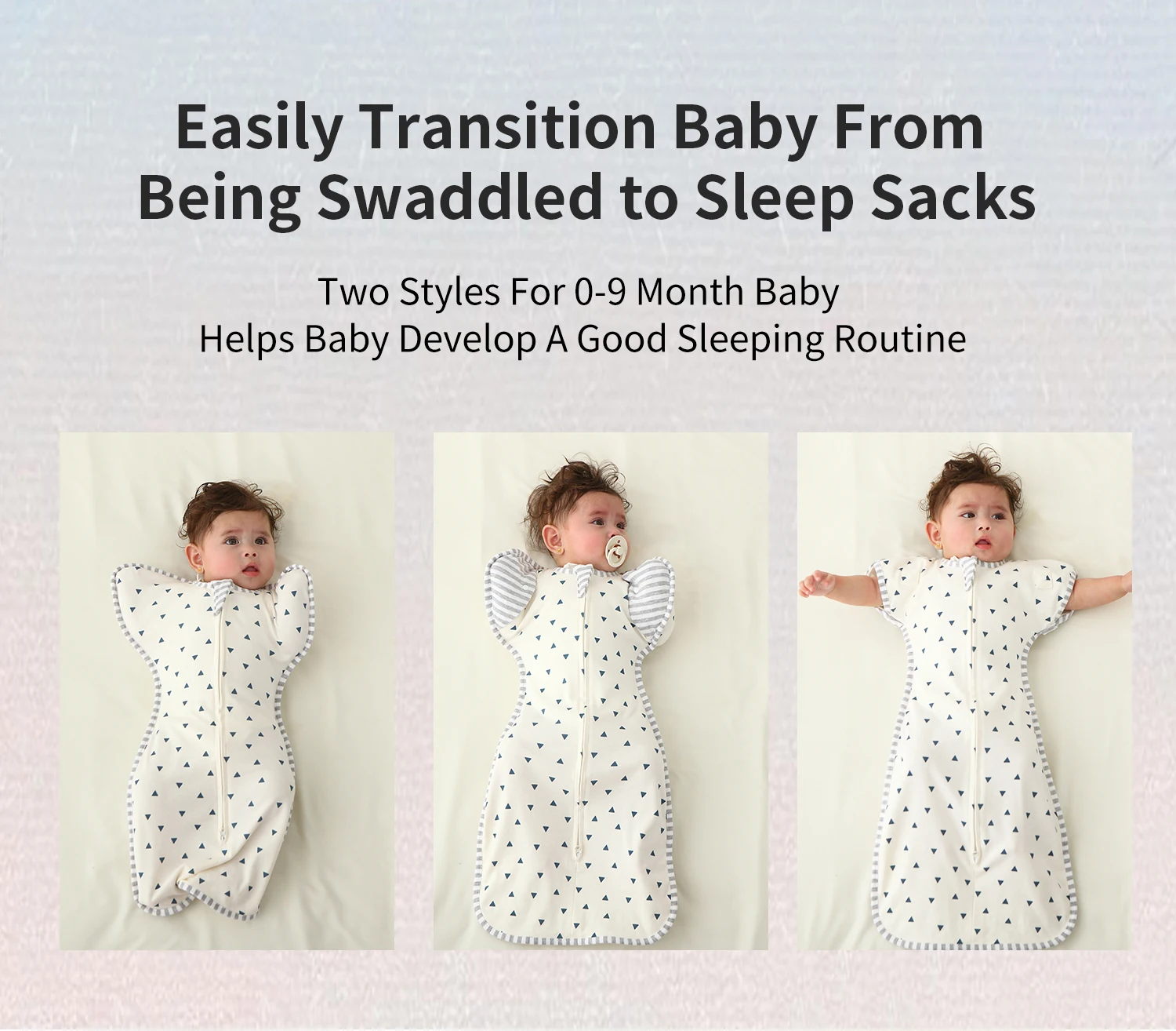 INSULAR Baby Sleeping Bags 100% Cotton Infant Sleep Sack Anti-shock Sleeve Sleeveless Uterine Simuolation Design 4 Seasons 5