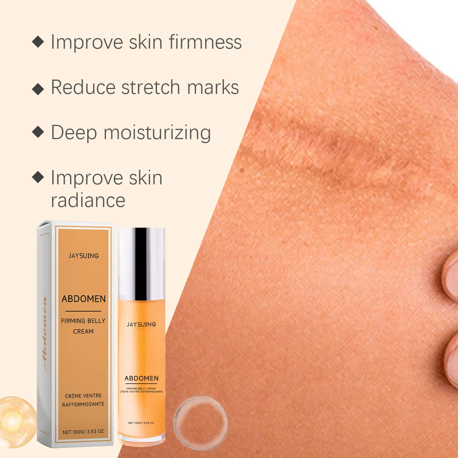 Stretch Marks Removal Cream Pregnant Women Repair Improve Sagging Moisturizing Nourish Soften Firming Belly Skin Smoothing Serum 6
