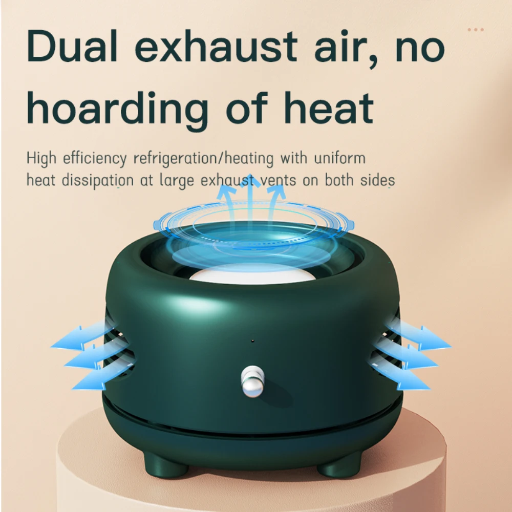 2 In 1 Coffee Milk Beer Soda Heating Cooling Cup Car Drink Insulation Cup Travel Mini Refrigerator Cold Drink Machine Kitchen