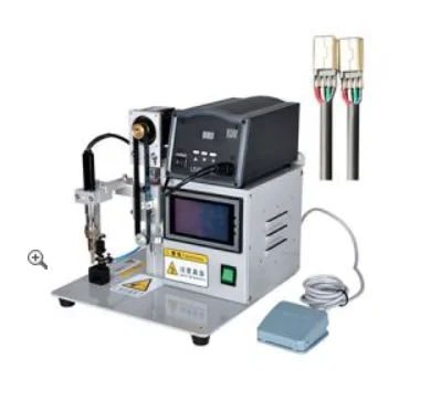 PCB, LED, terminal, switch, socket, and wire butt semi-automatic soldering machine