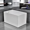 White Acrylic Freestanding Baby Bathtubs, Solid Square Surface, Cheap, Hot Sell 2