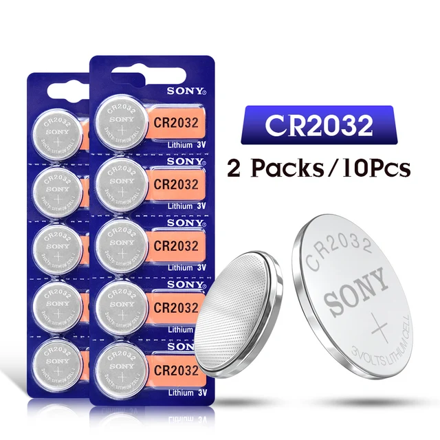 SONY 1-50Pcs CR2032 3V Lithium Button Cell Batteries BR2032 DL2032 ECR2032 CR 2032 Coin Battery Single Use For Watch Calculator 10Pcs
