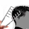 1/2Pcs Volumizing Wide-Tooth Hair Styling Comb Curling Tools Fluffy Texture for Men Ideal for All Hair Types Hairstyling Tools 1