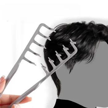 1/2Pcs Volumizing Wide-Tooth Hair Styling Comb Curling Tools Fluffy Texture for Men Ideal for All Hair Types Hairstyling Tools 1