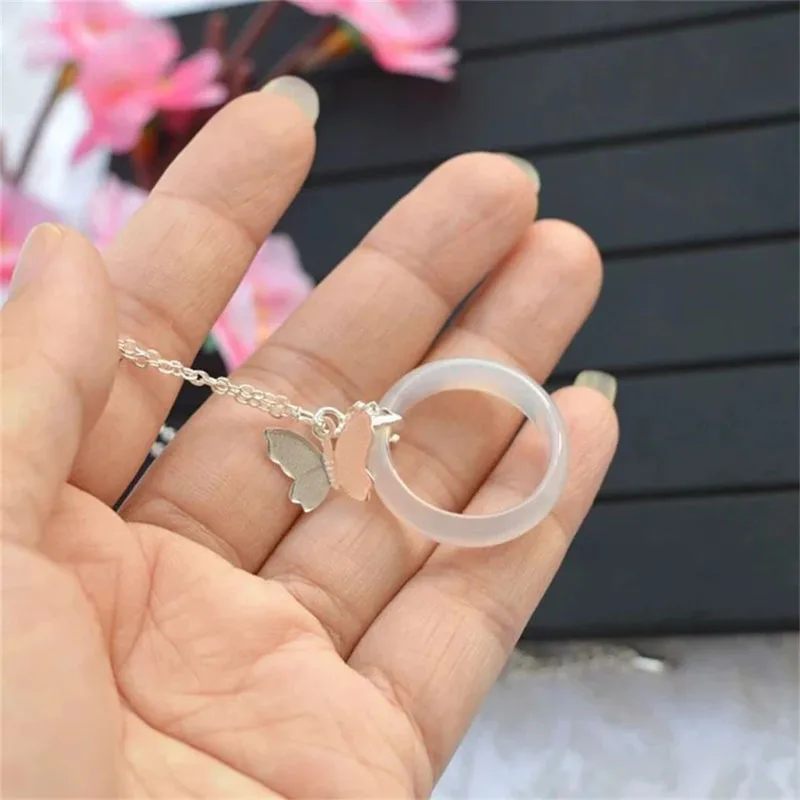Tian Guan Ci Fu Anime Rings Heaven Officials Blessing Hua Cheng Xie Lian Adjustable Couple Rings, Stainless Steel, Silver & Black, Unisex Jewelry Gift From Oriental_bell1, $7.83