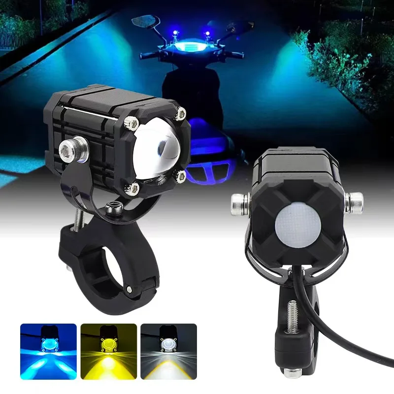Motorcycles Headlight Fog Light Led Auxiliary Driving Lamp Universal For BMW R 1200GS R1250GS ADV F800GS K1600 Honda CRF1000L