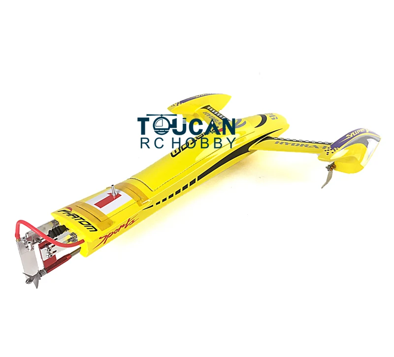 DTRC Toucanhobby H660 100KM/H Yellow Electric Race PNP RC Boat W/ Motor Servo ESC W/O Battery 3