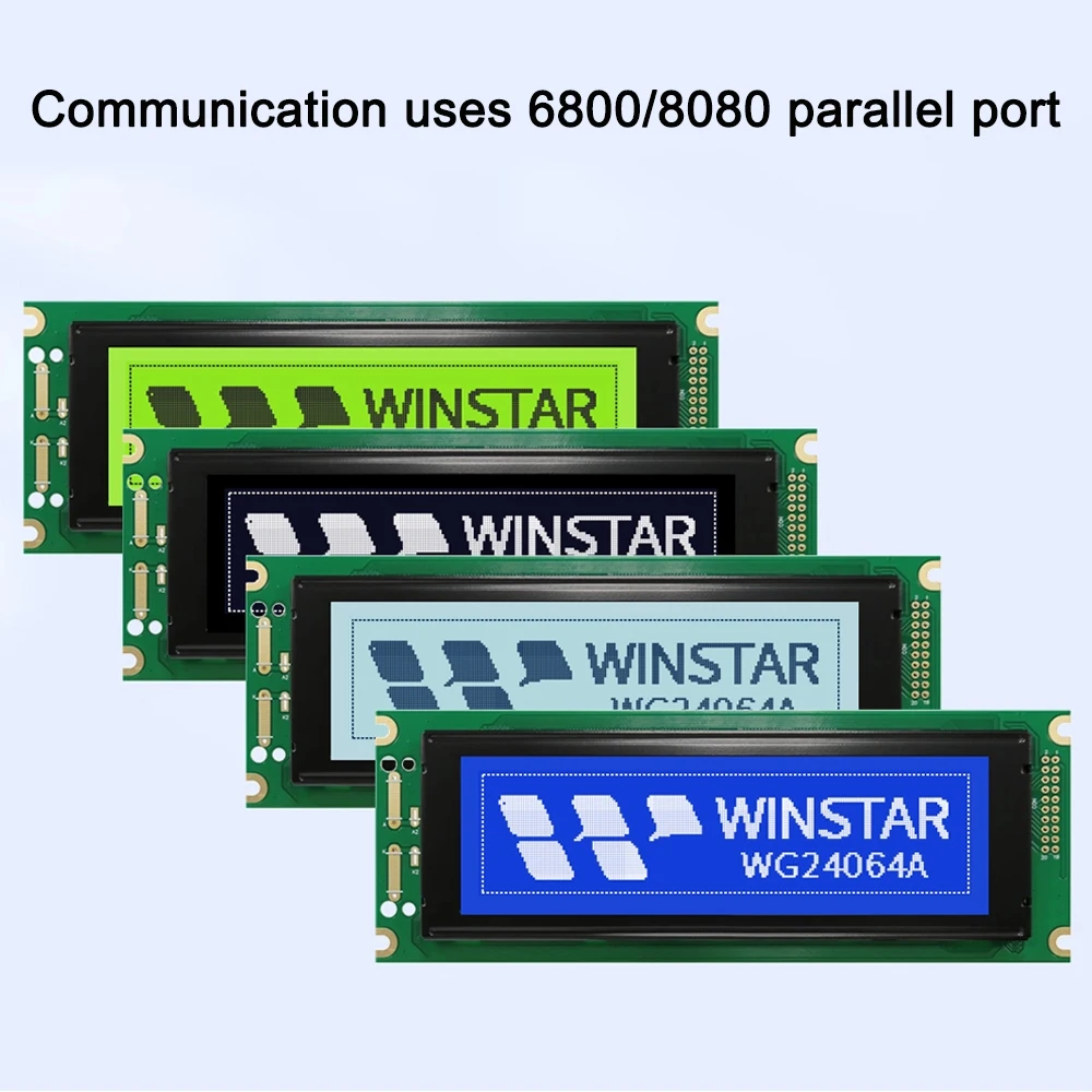 WG24064-A 고해상도 5.46인치 LCD 디스플레이 WG24064A 모듈 2.54mm 피치 홀/20P 강력한 간섭 방지 240x64 해상도
