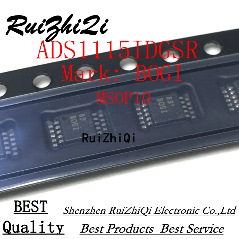 

5 шт./партия ADS1115 ADS1115IDGSR VSSOP-10 ADS1115IDGST 16-битный аналогово-цифровой преобразователь ADC чип IC новый оригинальный