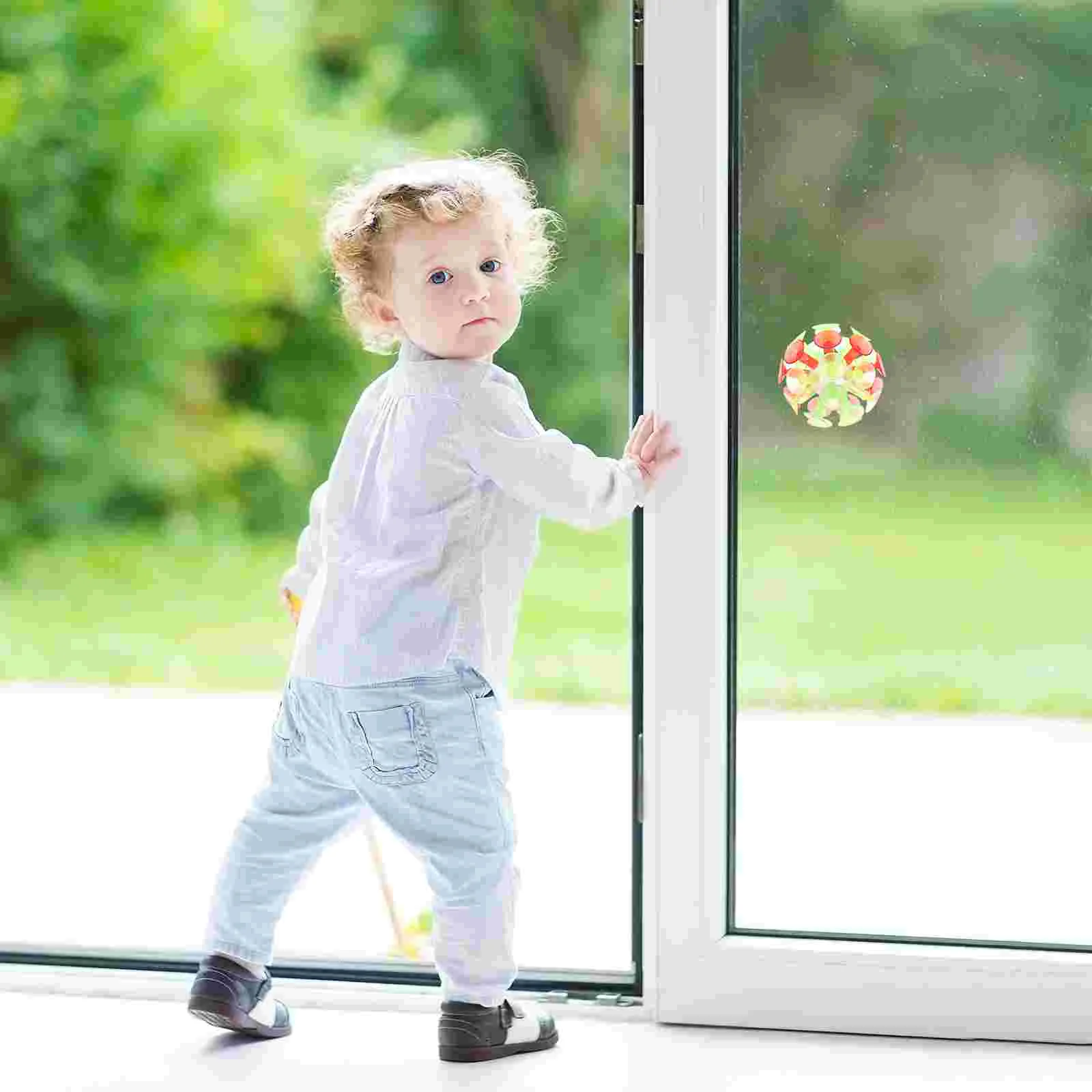7 PCS Interaction Sucker Ball PVC Suction Cup Creative Colorful for Children 4