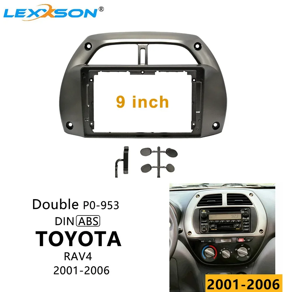 

9-дюймовая Автомобильная рама для TOYOTA RAV4 2001 2002 2003 2004 2005, аксессуары для отделки стерео автомобильной панели