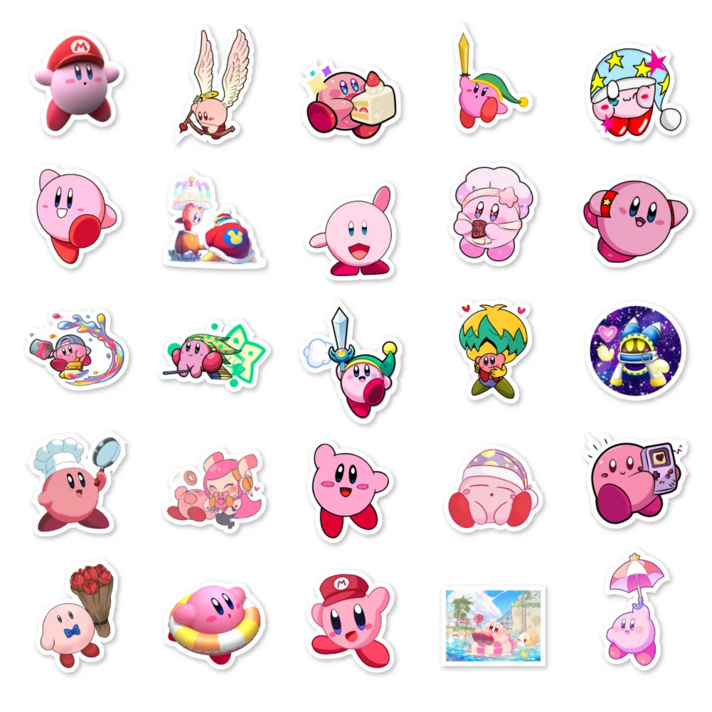 Set of 8 Kirby and the Forgotten Land Sticker Pack Kirby -  Israel