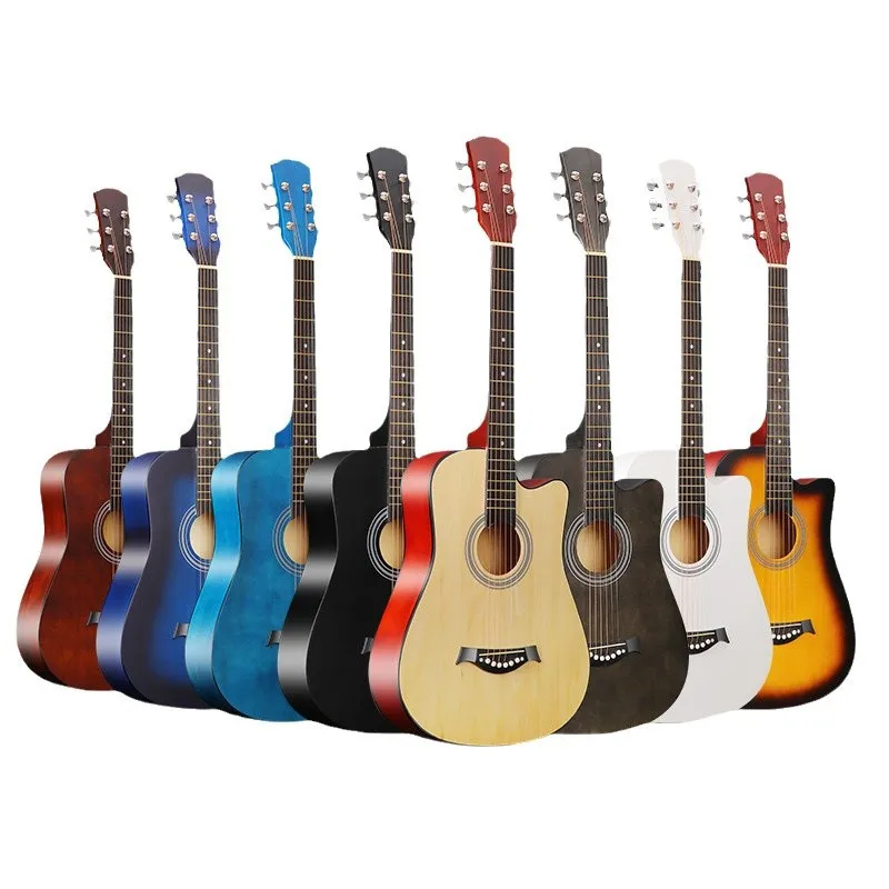 38 Inch Folk Guitar Music Instruments Acoustic Guitar Set