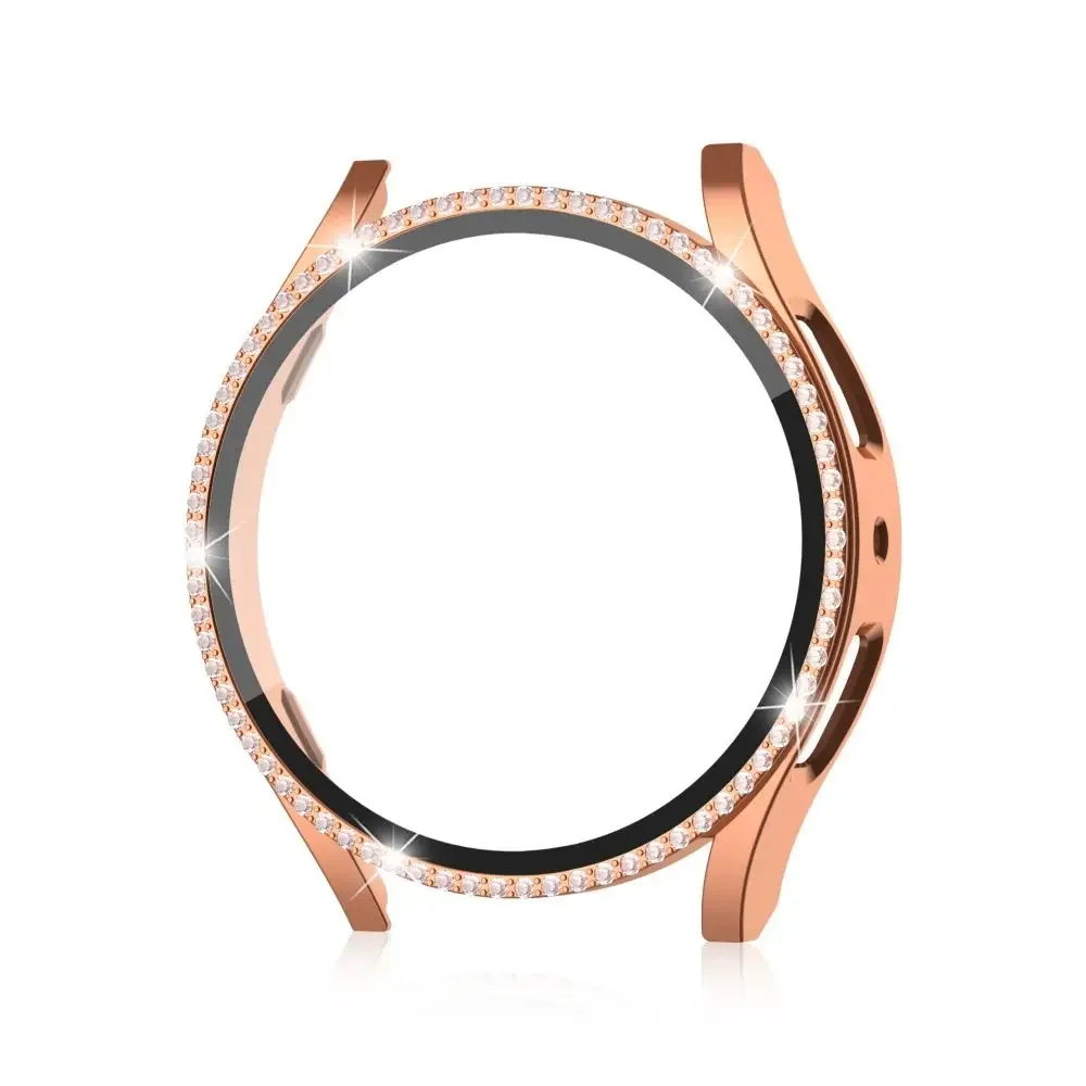Bling Diamond Rhinestone Watch Protector with Tempered Glass Screen Film