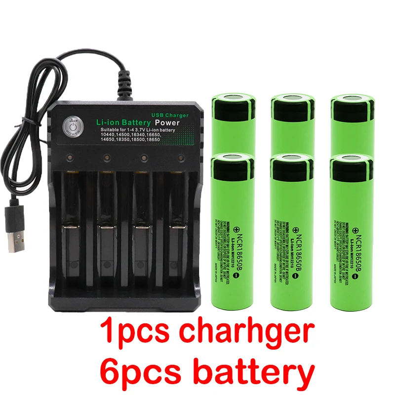 

2022 New Original NCR18650B 3.7V 3400 mah 18650 Lithium Rechargeable Battery For Flashlight batteries and USB charger