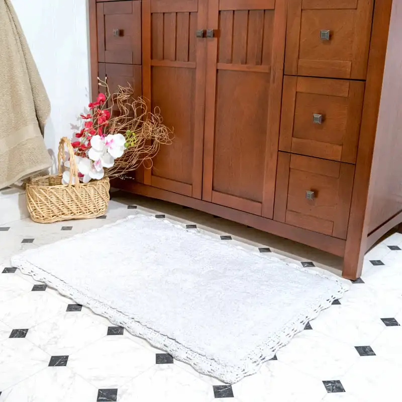 

2pc White Washable Bath Rug Set (21 Bathroom carpet Mushroom Alfombra cocina Rug Darling in the franxx Tapetes Girl room decor T