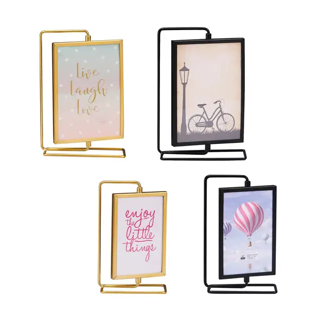 Forgó Fotókártyák Megjelenítő Tartó Képkeret A Hálószoba Parasztház Nappalihoz - Image 6